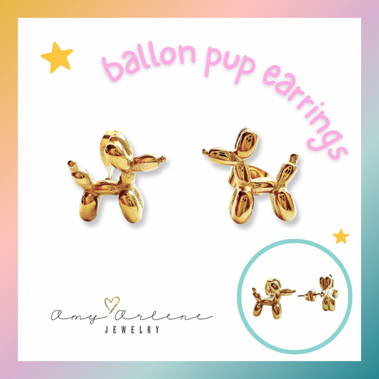 Ballon Pup Earrings