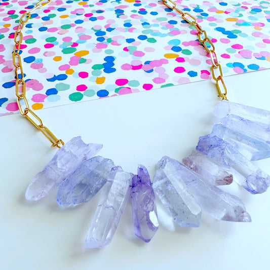 Purple Quartz Necklace