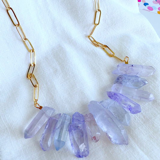 Purple Quartz Necklace