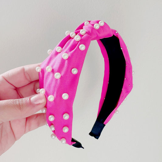 Pink Pearl Headband