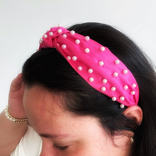 Pink Pearl Headband
